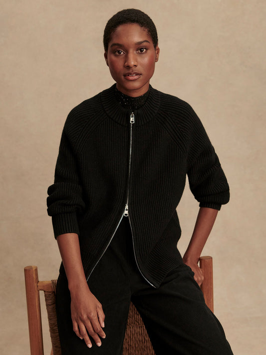 Varley Best Seller - Milo Zip Through Knit Jacket