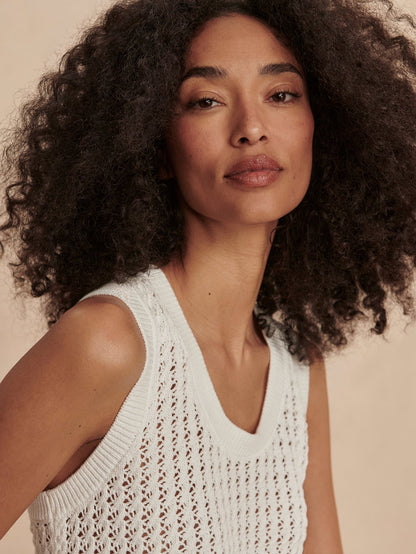 Varley Classic - Ferns Open Knit Tank