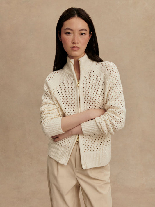 Varley Classic - Mandy Boucle Knit Jacket