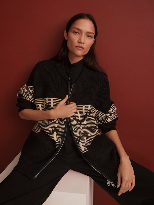 Varley Quality - Linnea Fairisle Knit Jacket
