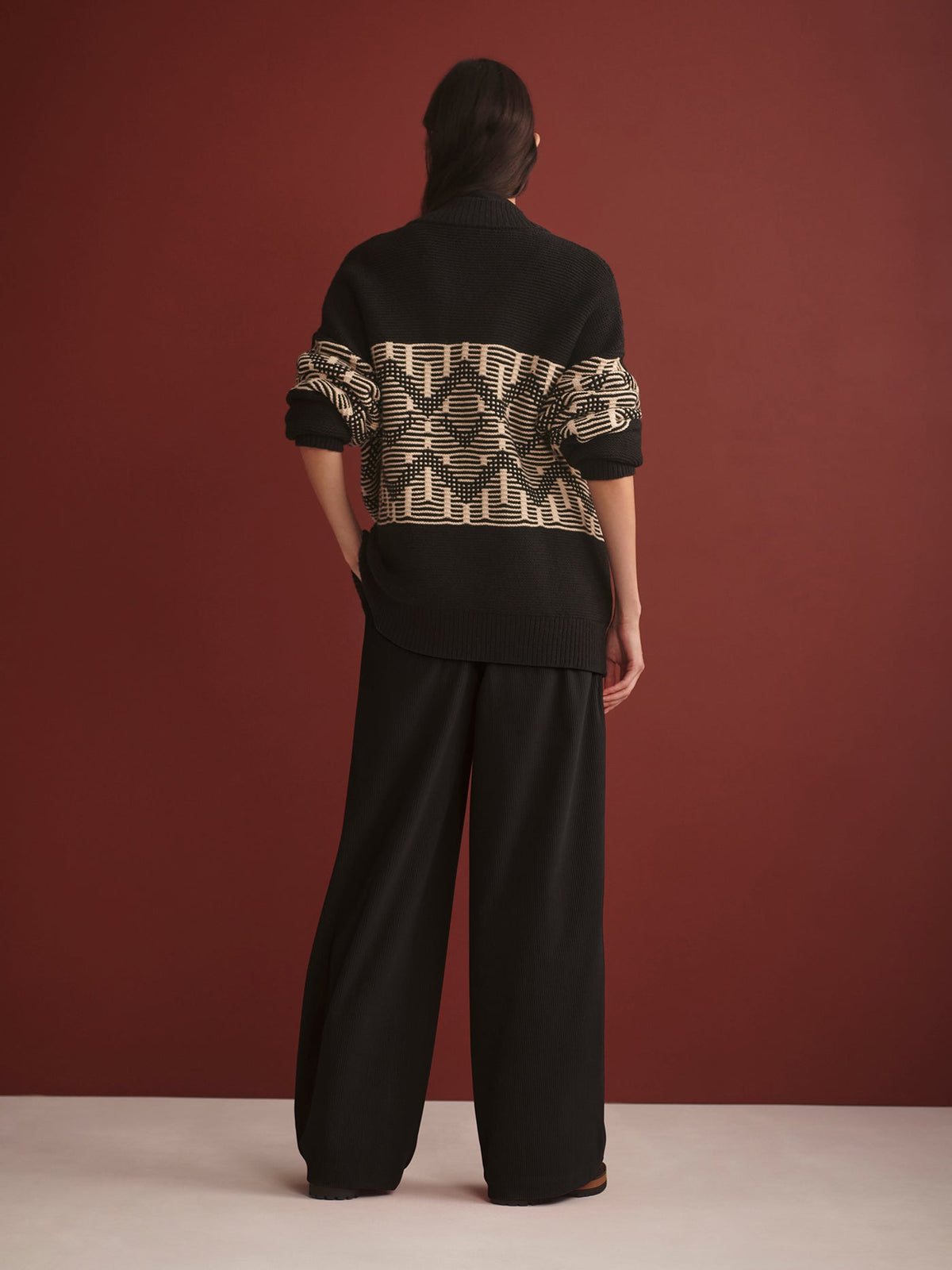 Varley Quality - Linnea Fairisle Knit Jacket