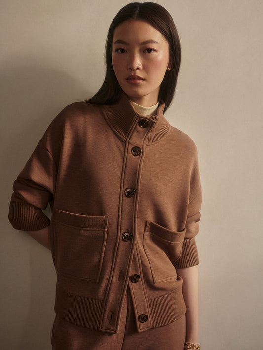 Varley Signature - Sabrina Button Through Sweat