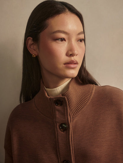 Varley Signature - Sabrina Button Through Sweat