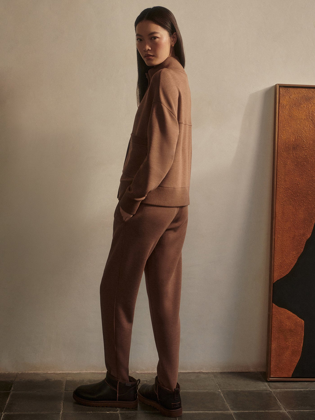 Varley Signature - Sabrina Button Through Sweat