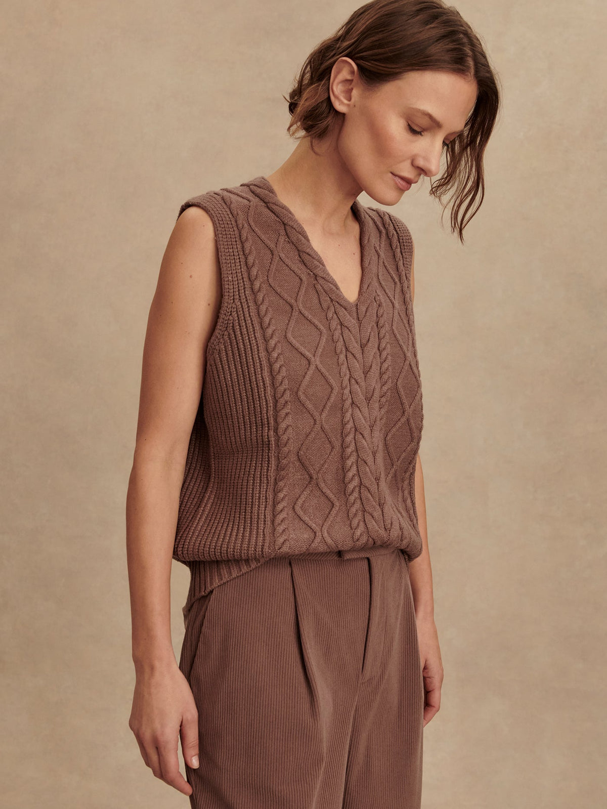 Varley Best Price - Kay Cable Knit Vest