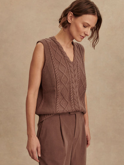 Varley Best Price - Kay Cable Knit Vest