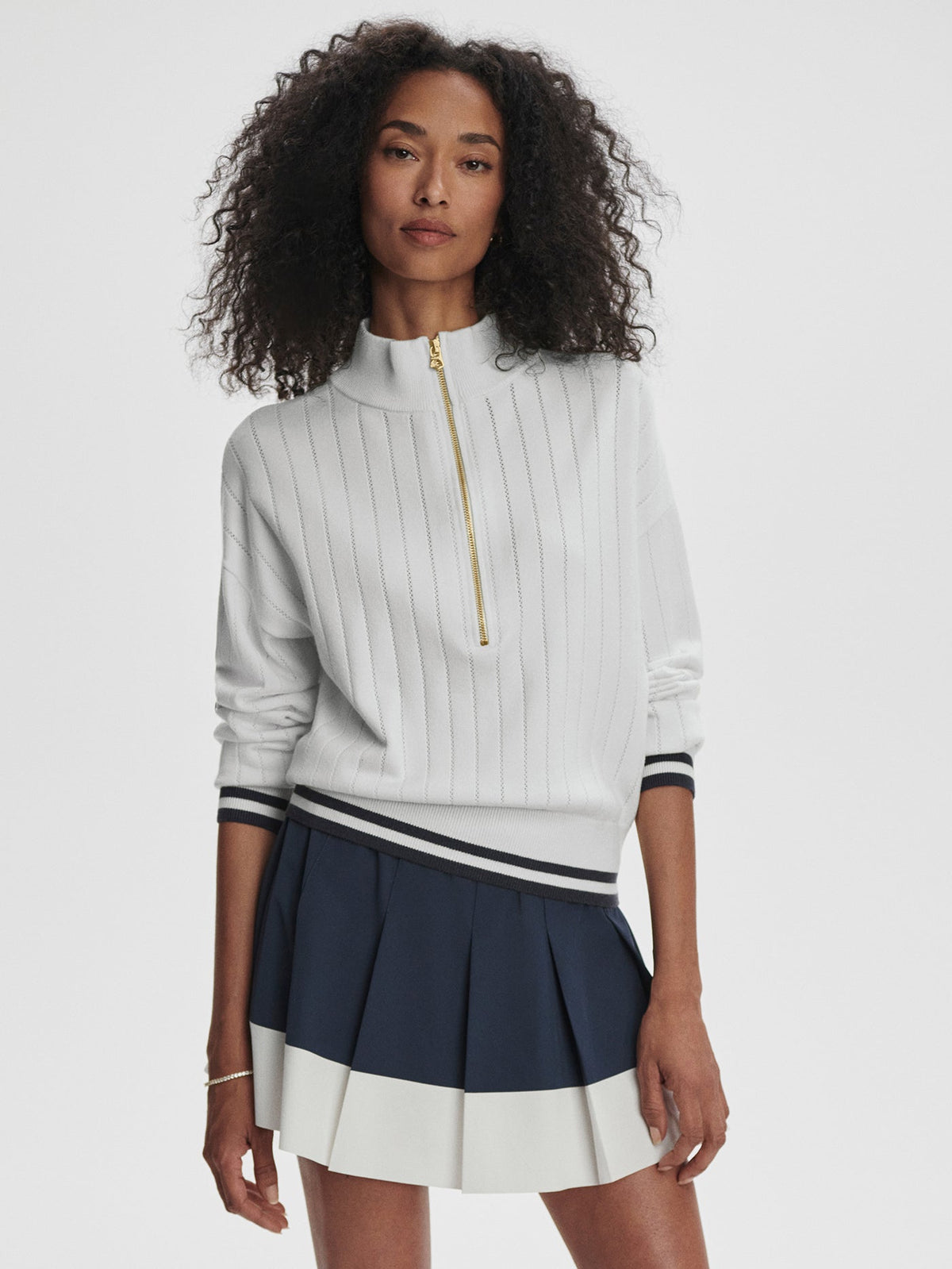 Varley Exclusive - Aliyah Half Zip Knit