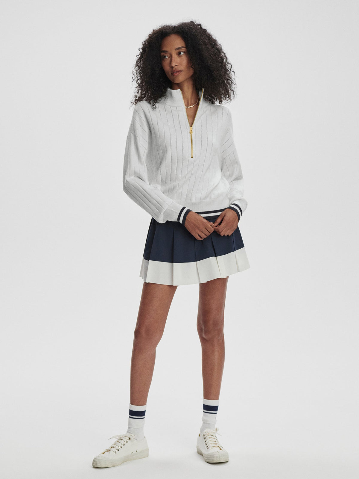 Varley Exclusive - Aliyah Half Zip Knit