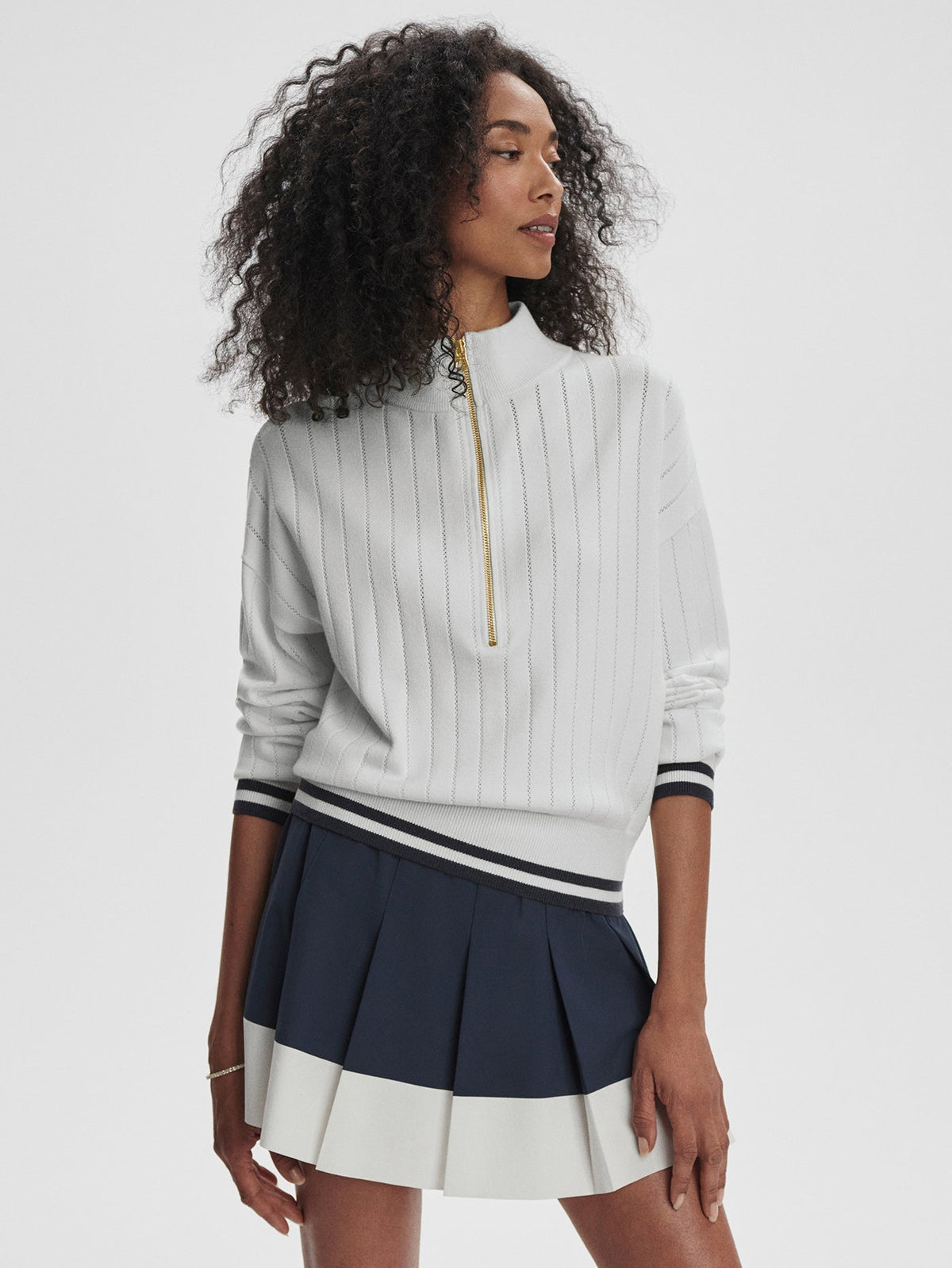 Varley Exclusive - Aliyah Half Zip Knit