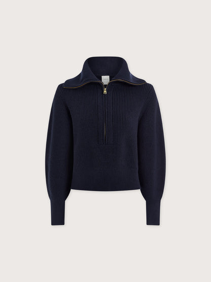 Varley Best Price - Maura Half Zip Rib Knit