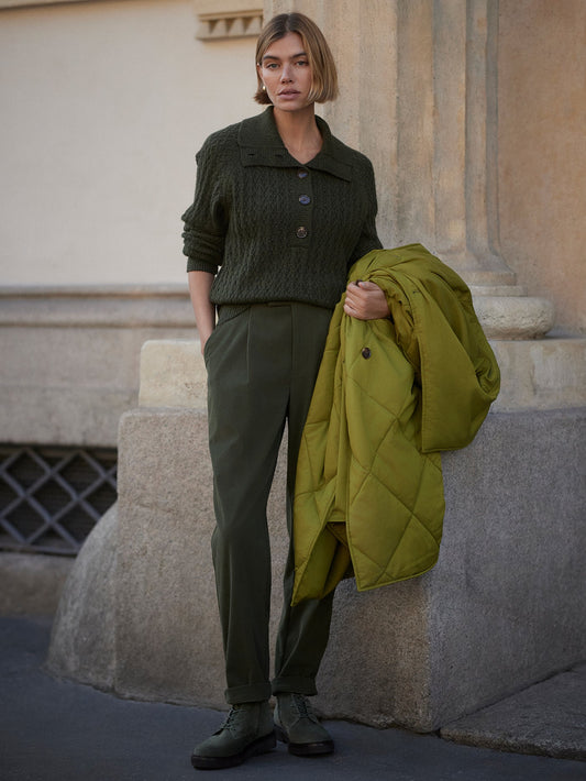 Varley Signature - Bridget Half Button Sweater