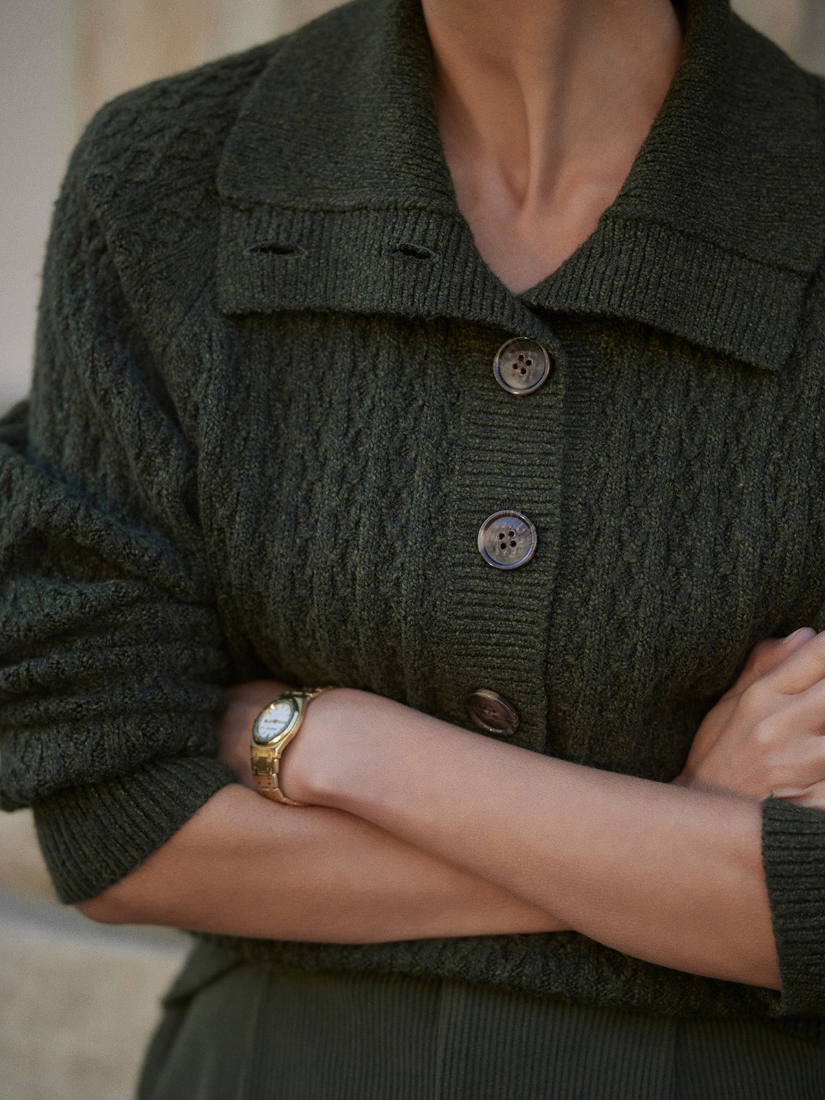 Varley Signature - Bridget Half Button Sweater
