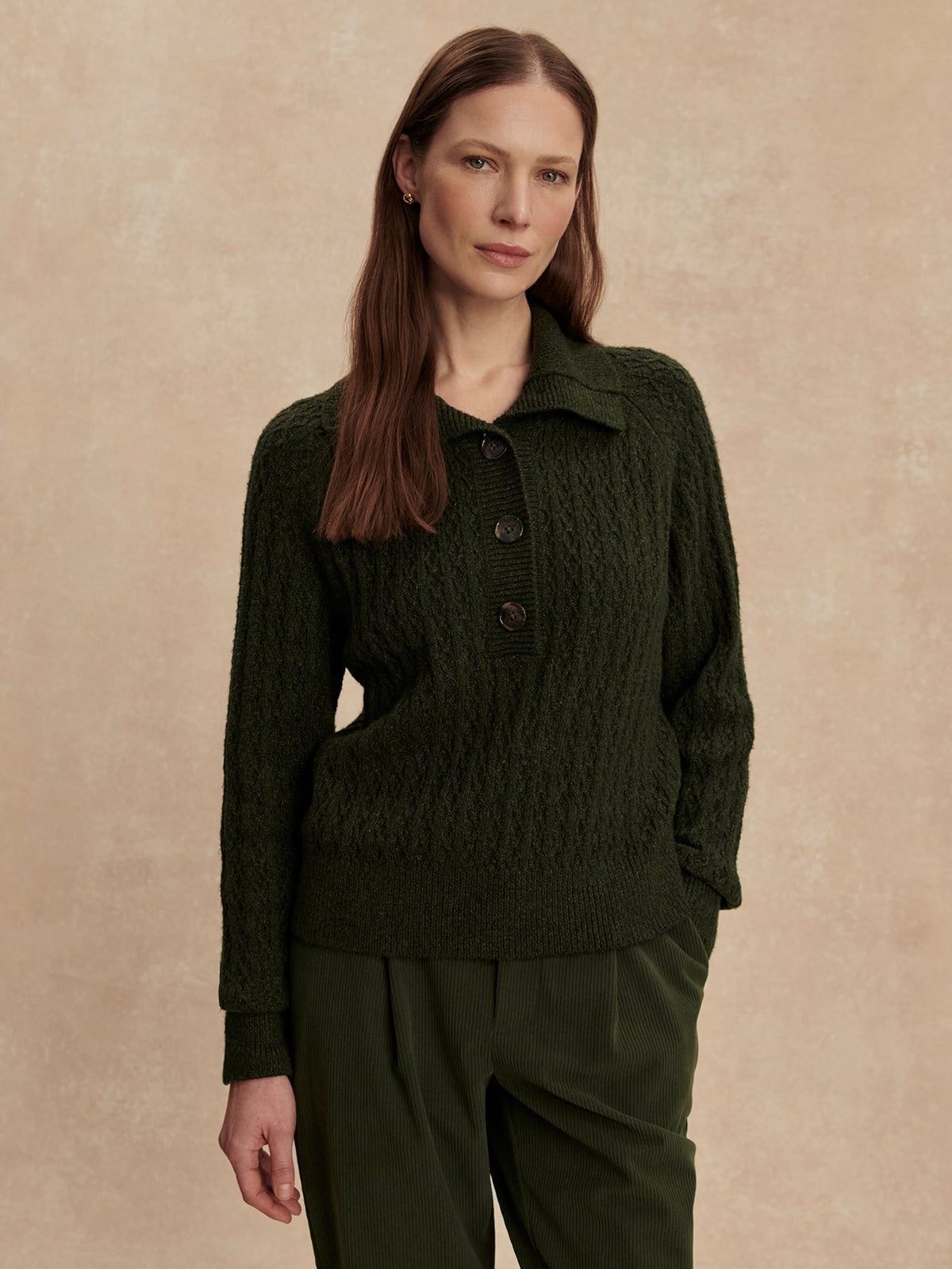 Varley Signature - Bridget Half Button Sweater