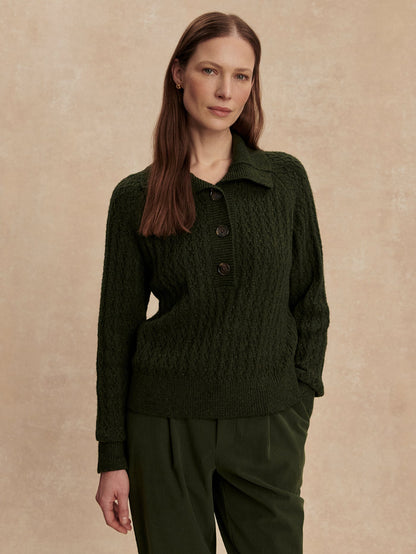 Varley Signature - Bridget Half Button Sweater
