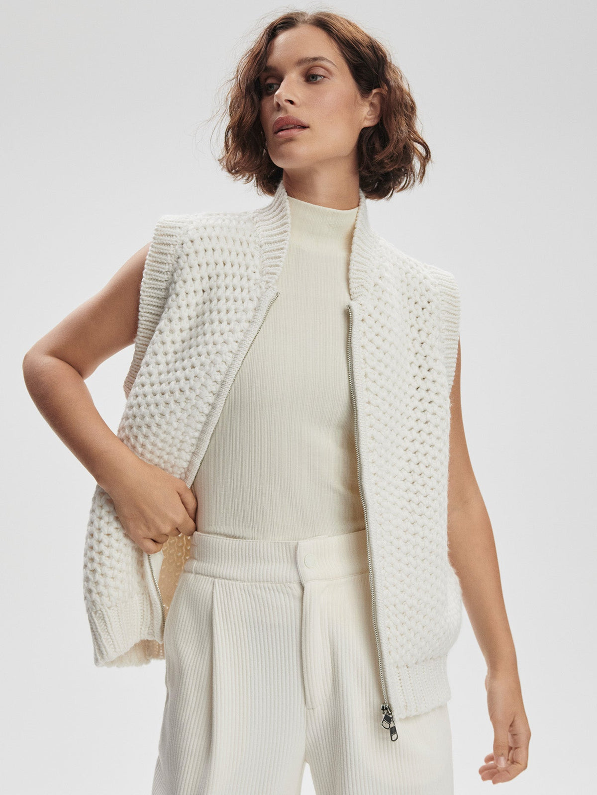 Varley Quality - Seraphina Sleeveless Zip Knit