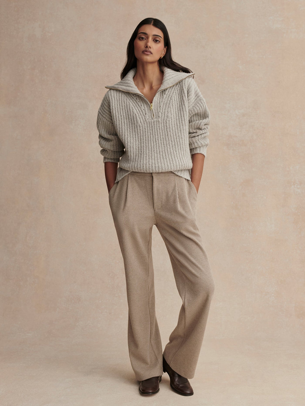 Varley Value - Flora Half Zip Soft Sweater