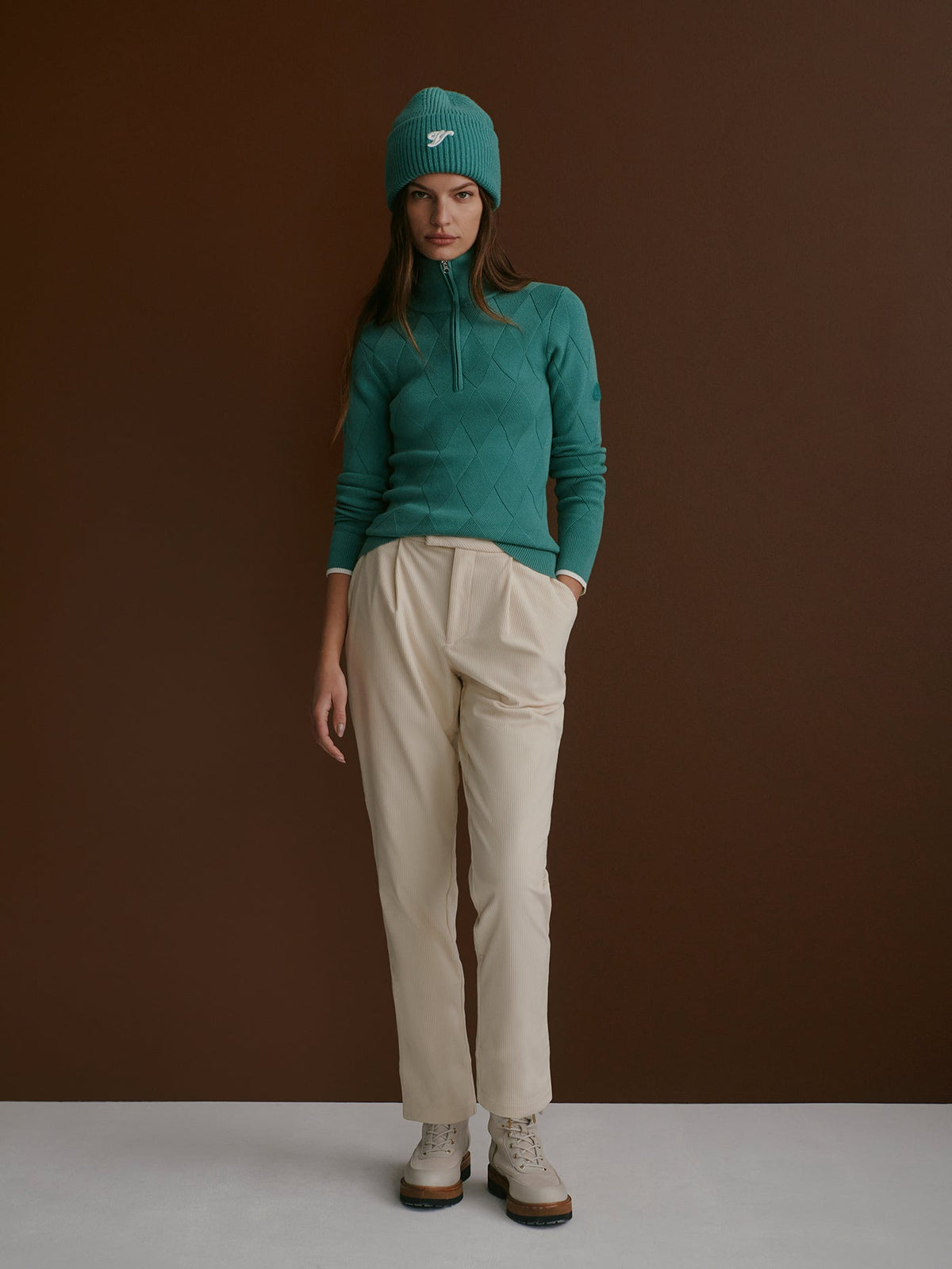 Varley Recommended - Lawson Half Zip Knit
