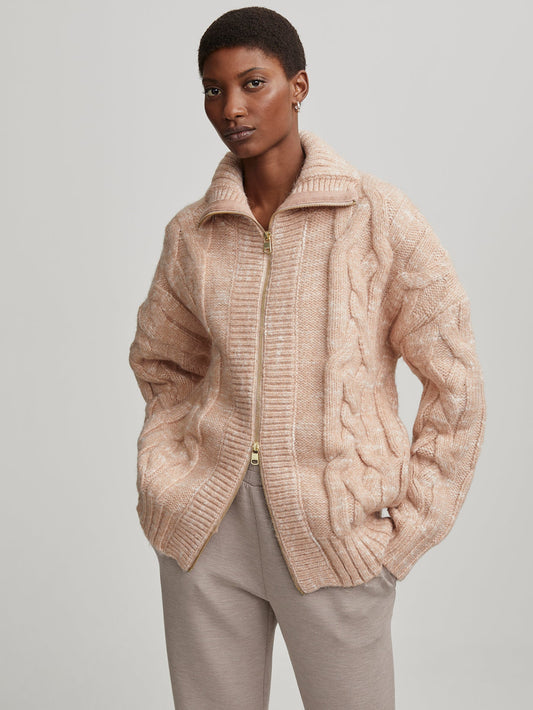 Varley Customer Favorite - Aida Jumbo Cable Knit Jacket | VARLEY US