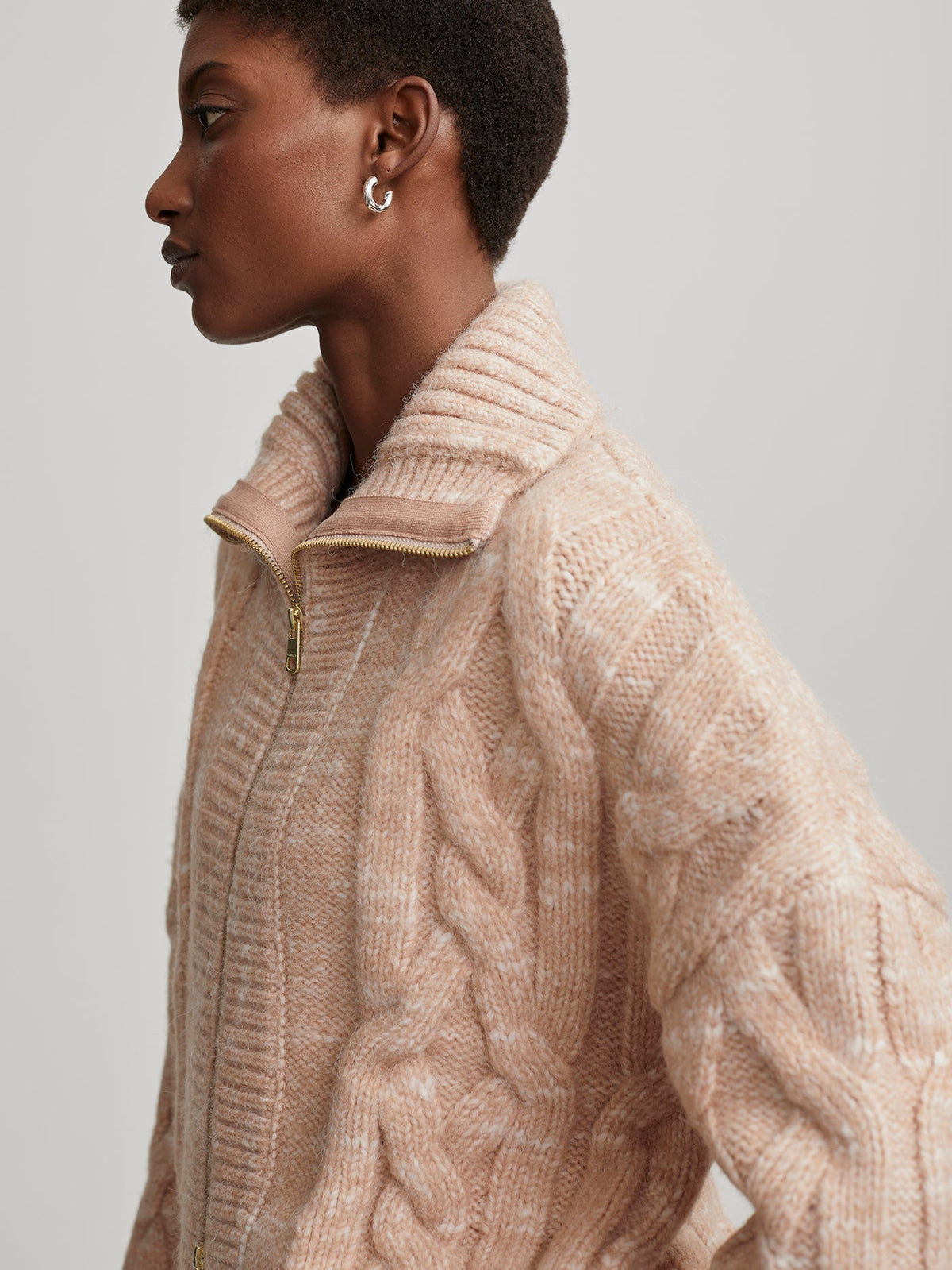 Varley Customer Favorite - Aida Jumbo Cable Knit Jacket | VARLEY US