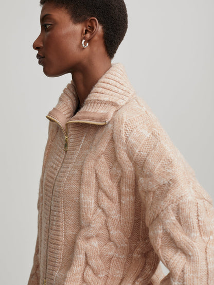 Varley Customer Favorite - Aida Jumbo Cable Knit Jacket | VARLEY US
