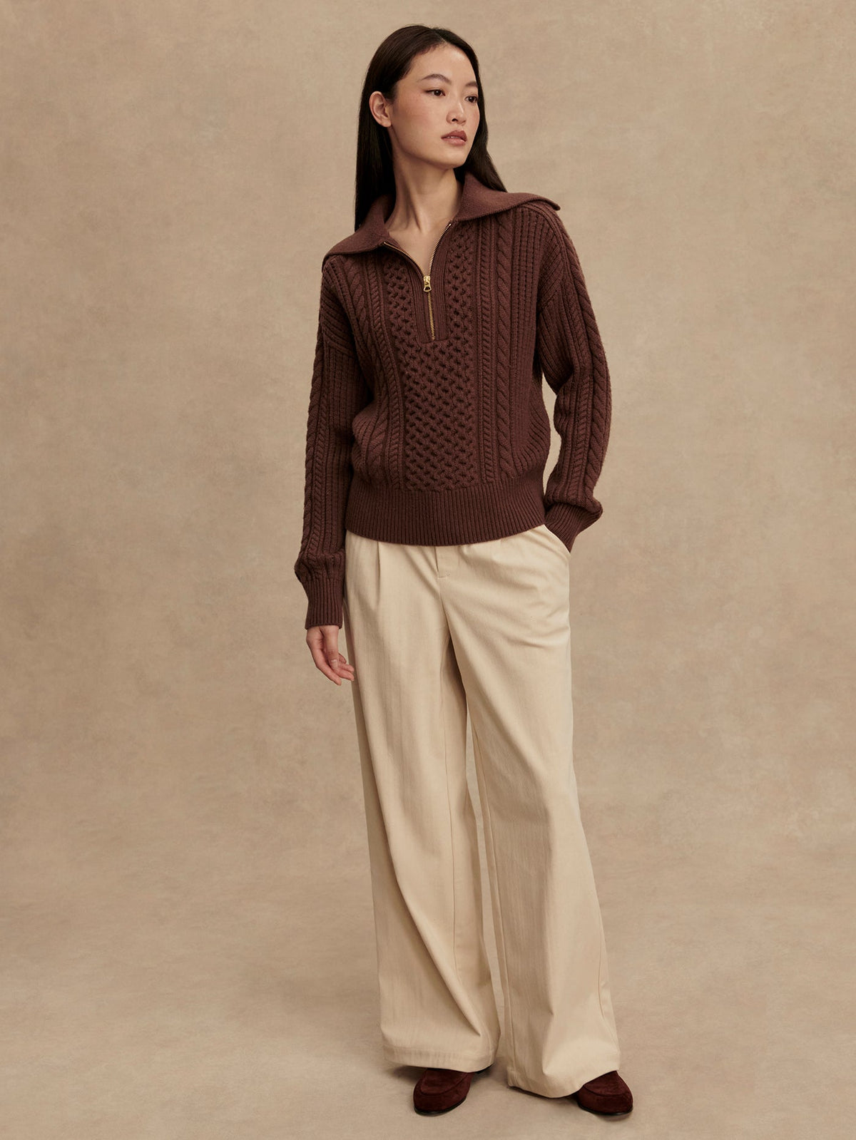 Varley Hot Sale - Camello Cable Half Zip 2.0