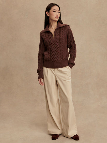 Varley Hot Sale - Camello Cable Half Zip 2.0