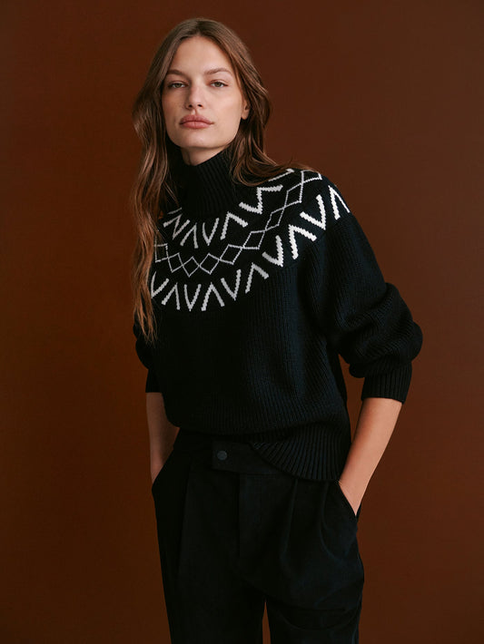 Varley Featured - Marcie Fairisle Yoke Knit | VARLEY US