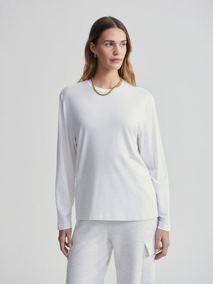 Varley Customer Favorite - Leah Long Sleeve Boyfriend Tee