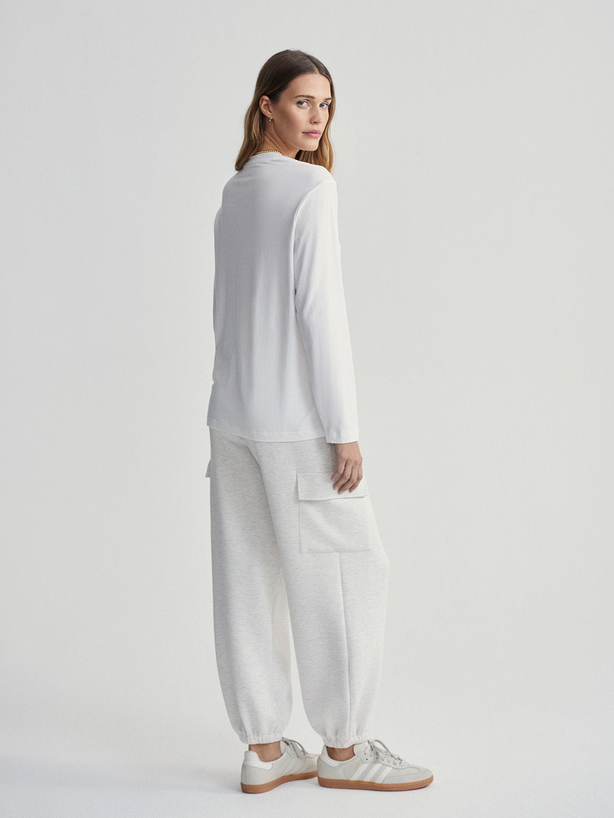 Varley Customer Favorite - Leah Long Sleeve Boyfriend Tee