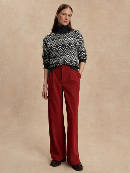 Varley Best Price - Ida Relaxed Fairisle Rollneck Knit