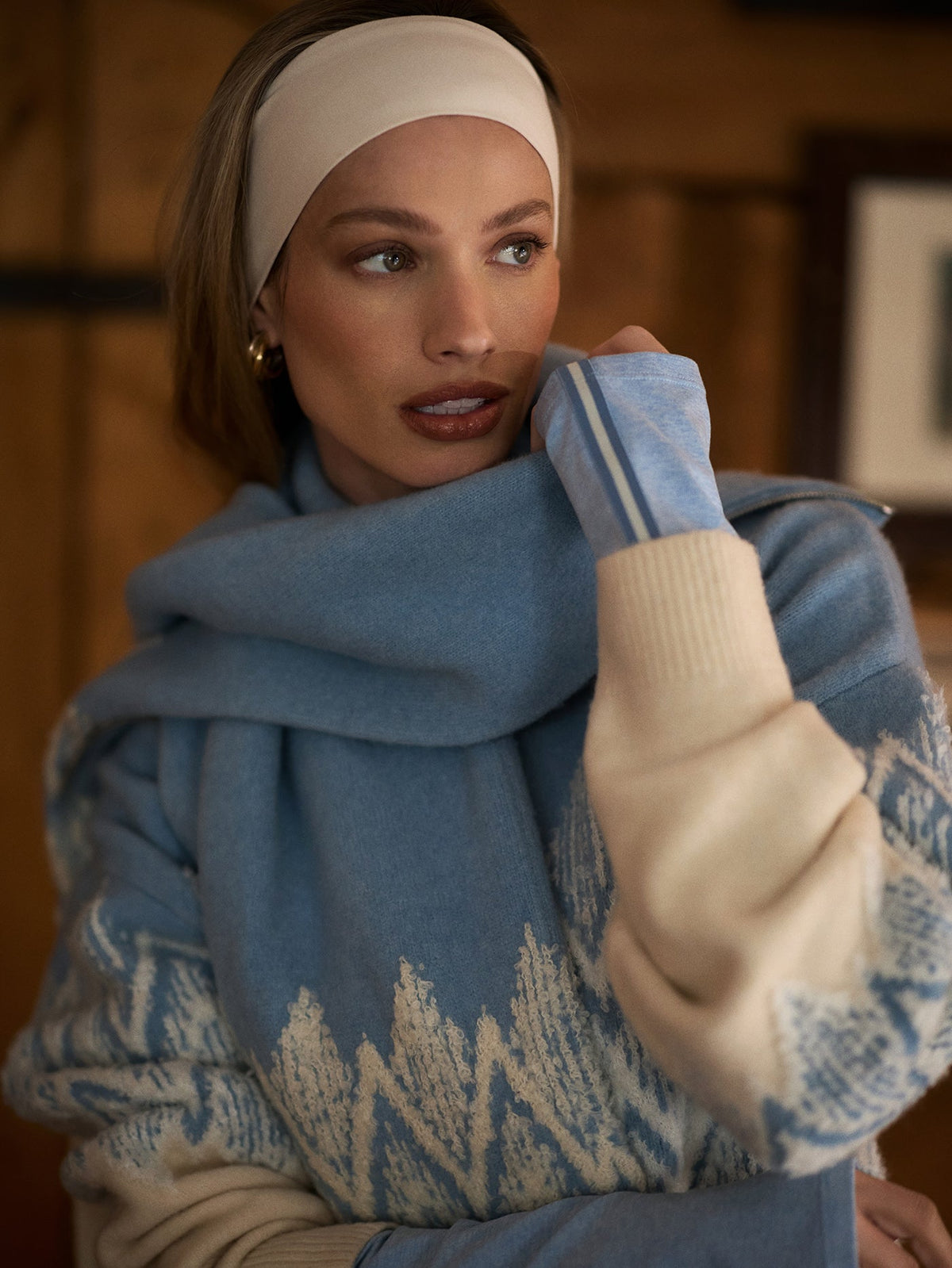 Varley Exclusive - Hedda Fairisle Half Zip Knit