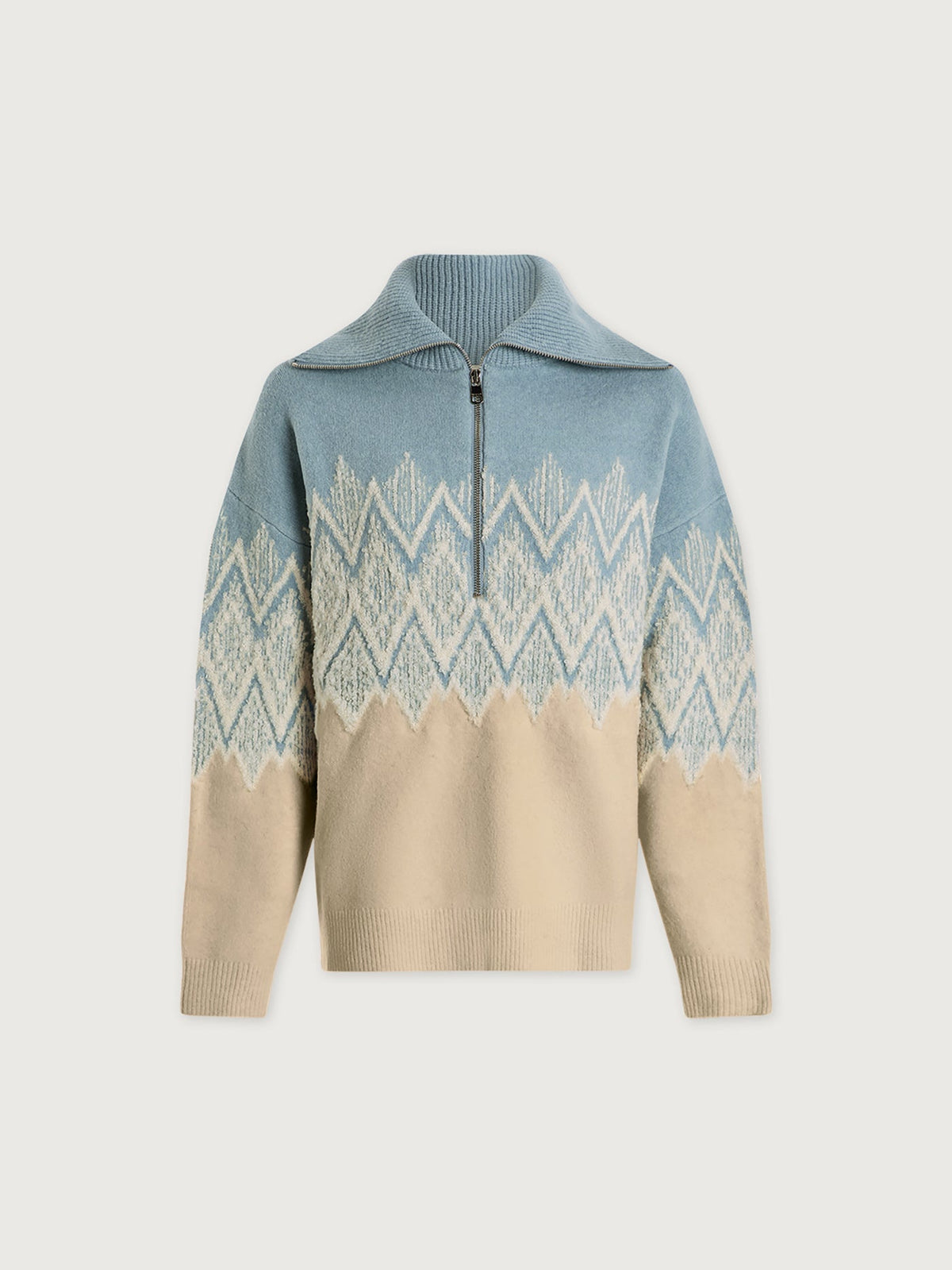 Varley Exclusive - Hedda Fairisle Half Zip Knit