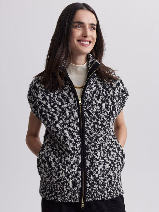 Varley Classic - Sandy Zip Through Knit Gilet