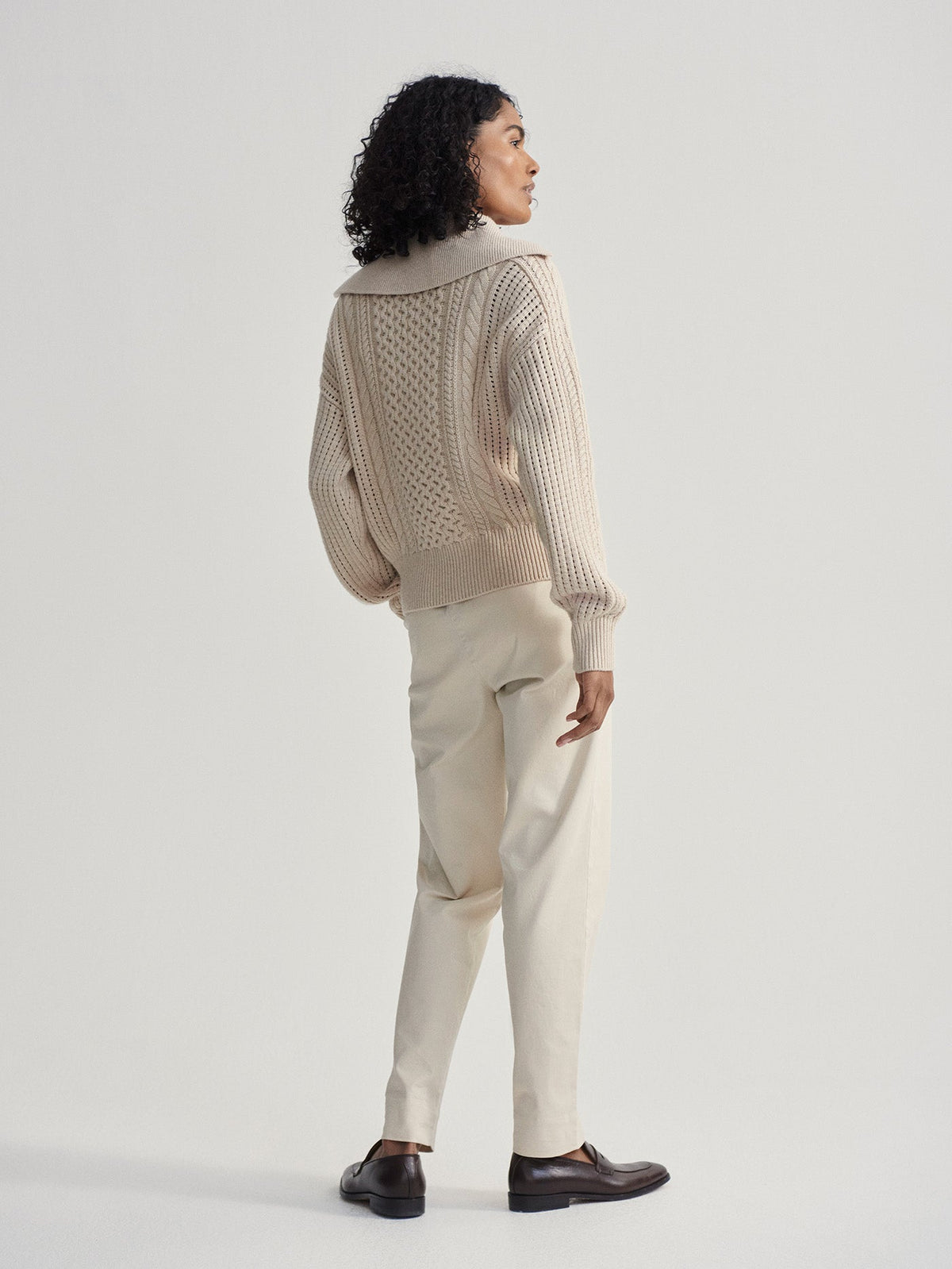 Varley Smart Buy - Camello Relaxed Cable Half Zip