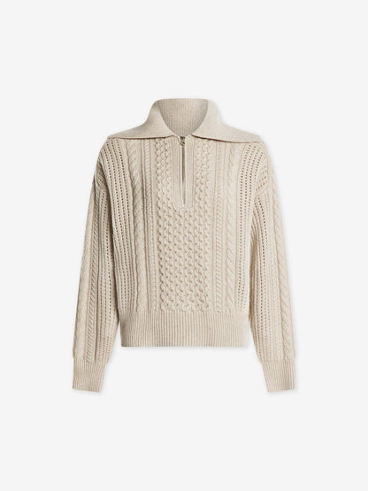 Varley Smart Buy - Camello Relaxed Cable Half Zip