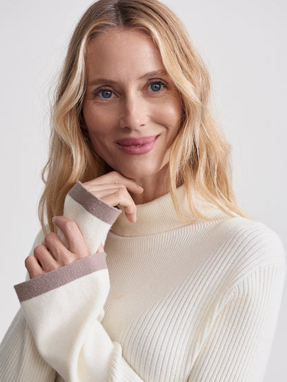 Varley Great Value - Ravena Rib Knit High Neck Top