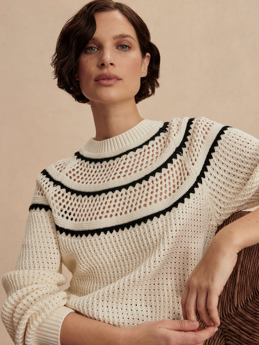 Varley Trending - Padbury Pointelle Knit Sweater